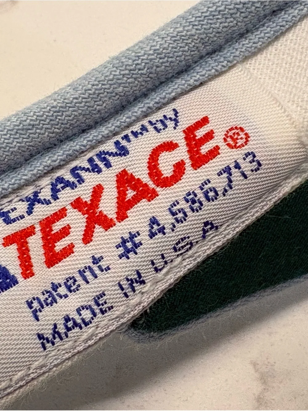 Vintage Colonial Williamsburg Texace Denim Sun Visor Hat Made in USA Retro